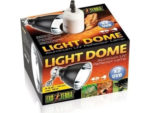 Exo Terra reflektor i aluminium UV Light Dome, 14 cm