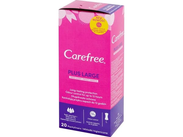 Carefree Plus large bind - frisk duft 1 pak (20 stk)