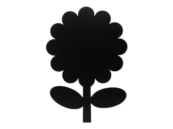 Securit® silhuet Blomster vægtavle i sort