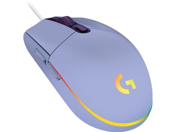 Logitech G G102 Lightsync, USB A-tyyppi, 8000 DPI, 1 ms, Lila