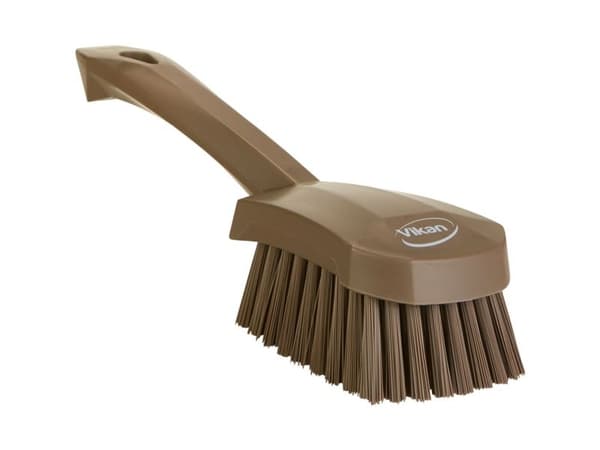 Håndbørste, Vikan, 27x7x8,5cm, brun, polyester/PP/rustfrit stål