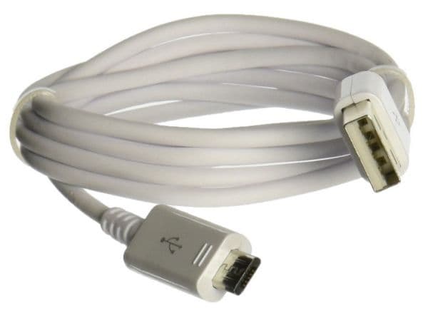 Samsung USB/microUSB, 0,9 m, Micro-USB A, USB A, USB 2.0, Hankjønn/hankjønn, Hvit