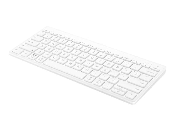 HP 350 Compact Multi-Device - Tangentbord - trådlös - Bluetooth 5.2 - vit