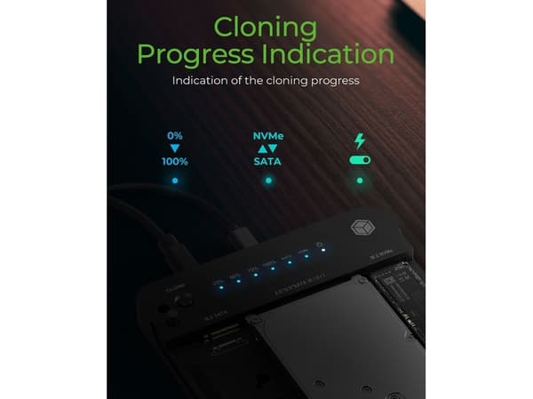 ICY BOX HDD/SSD dockningsstation