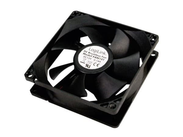 LogiLink PC case cooler, Fan, Svart