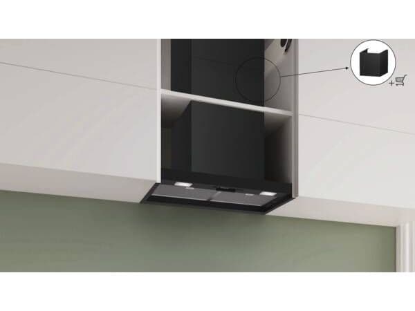 Bosch Serie 2 DBB63BC60, 384 m³/t, eksos/resirkulering, E, A, B, 65 dB