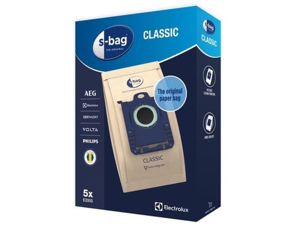 Electrolux E200S, Støv pose, Universell, Blå, Grå, Boks, 5 stykker
