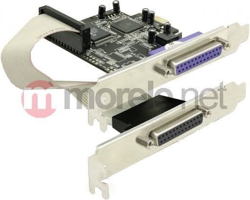 Delock PCI Express Card 2 x Parallel - Parallell adapter - PCIe - parallell - 2 portar
