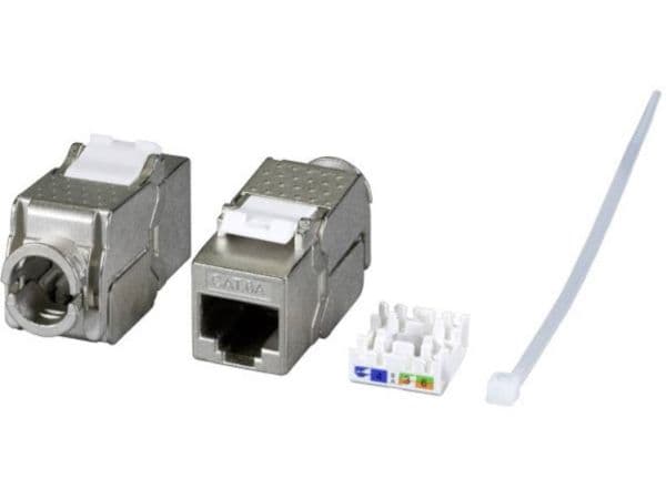 EFB Elektronik E-200100, Flat, Metallisk, RJ-45, IDC, Hunkjønn, Hunkjønn