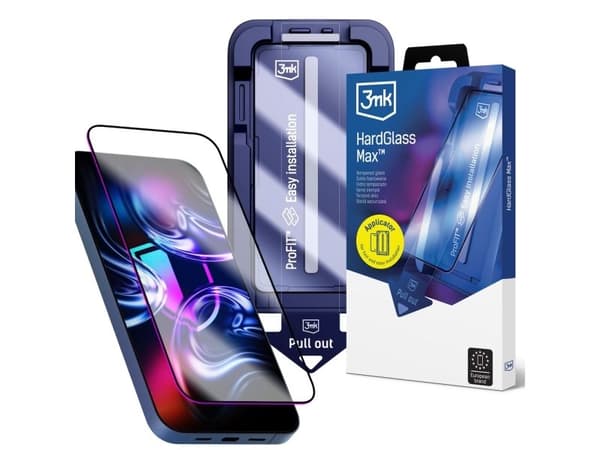 3mk HardGlass Max herdet glass til iPhone 16 Pro Max