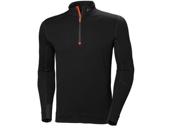 Helly Hansen termotröja Helly Hansen Lifa Merino Zip Black
