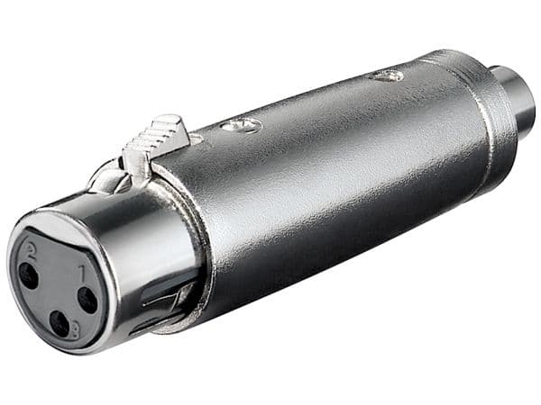 Goobay 27457, XLR, RCA, Musta