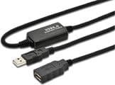 MicroConnect - USB forlængerkabel - USB (hun) til USB (han) - USB 2.0 - 10 m - aktiivinen