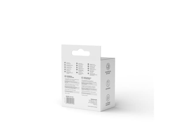 SAVIO CH-03 - Magnetbilholder for mobiltelefon - sølv