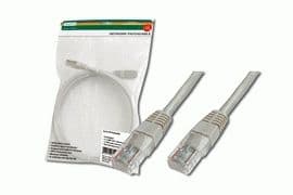 DIGITUS Premium - Patchkabel - RJ-45 (han) til RJ-45 (han) - 5 m - UTP - CAT 5e - booted - grå