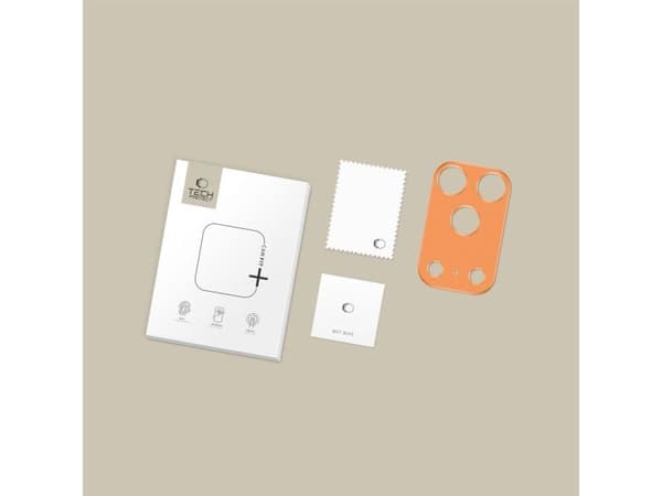 Tech-Protect Camalloy Fit+ kameradeksel til iPhone 17 Pro - Orange