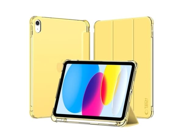 Tech-Protect SC Pen hybriddeksel til iPad 10 / 2022 - gul - transparent
