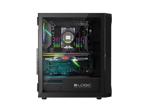 Logic PORTOS ARGB MINIDI USB 3.0 kotelo musta