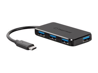Transcend HUB2C - Hub - 4 x USB 3.1 Gen 1 - stasjonær