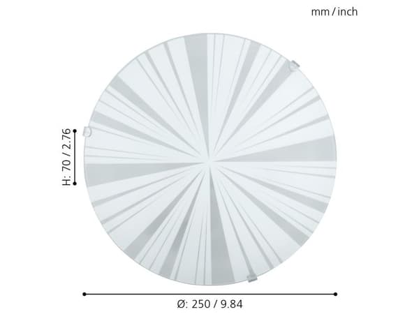 EGLO MARS 1 plafond randig