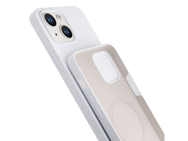 3mk Hardy Silicone MagCase til iPhone 14 Plus - hvit