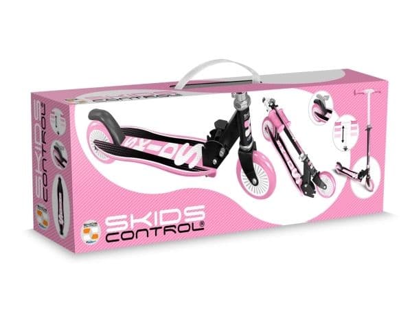 Skids Control hopfällbar sparkcykel. Rosa