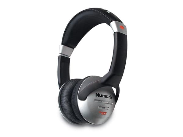 Numark HF125, Kabel, Hörlurar, Svart, Silver