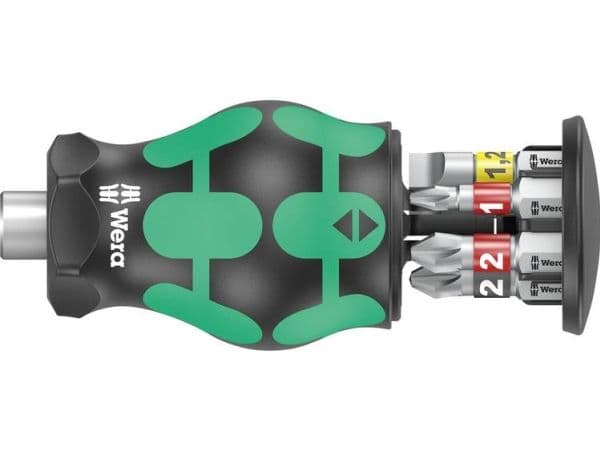 Wera Kraftform Kompakt Stubby Magazin 2 - Screwdriver handle with bit set