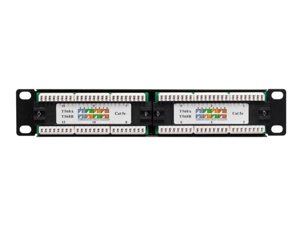 Netrack - Patch-panel - rackmontering - CAT 5e - UTP - RJ-45 X 12 - 10"
