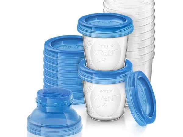 Philips Avent kopper for oppbevaring av morsmelk