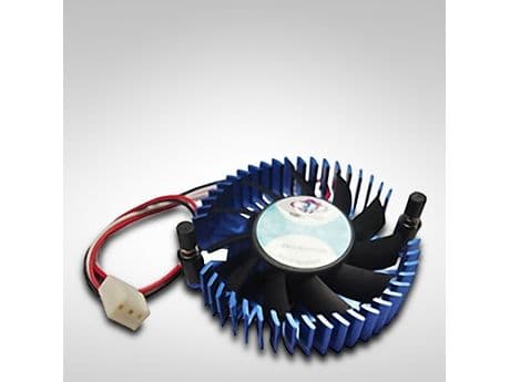 Inter-Tech V-31G brikkekjøler 5 cm svart/blå (88885142)