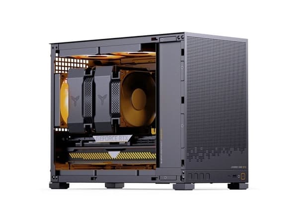 Jonsbo D32 STD, Midi Tower, PC, Svart, micro ATX, Mini-ITX, Stål, Spela