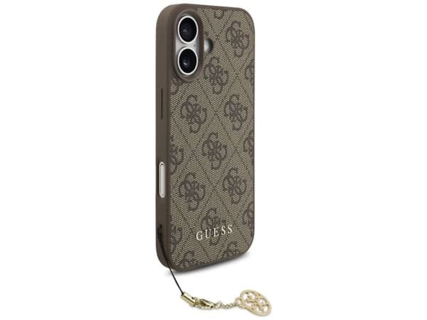 Guess 4G Charms Collection MagSafe case for iPhone 17 - brown