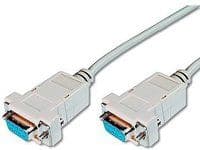 ASSMANN - Nollamodeemikaapeli - DB-9 (naaras) - DB-9 (naaras) - 1,8 m - sormiruuvit - beige