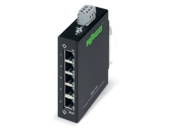 Wago 852-111, Fast Ethernet (10/100), Full duplex, Stativfäste