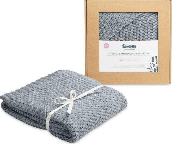 Sensillo SADDLE MED HOOD 100% BAMBOO GIFT GRAPHITE