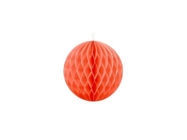 Orange papirvæv kugle