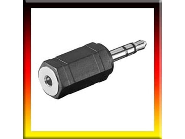 Goobay A 229, 3,5 mm, 2,5 mm, Sort