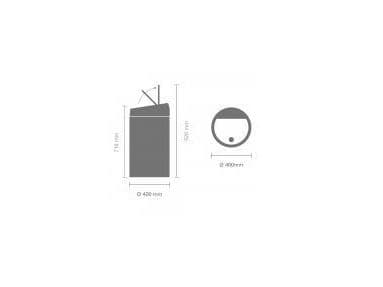 Affaldsspand Touch Bin 60 ltr. Mat sort