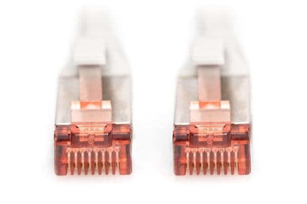 DIGITUS - Patchkabel - RJ-45 (han) til RJ-45 (han) - 30 m - SFTP - CAT 6 - halogenfri - grå