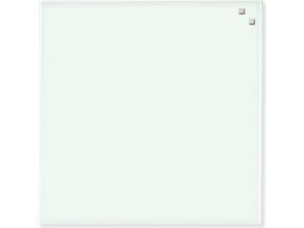 Magnetisk glastavle 45 x 45 cm hvid
