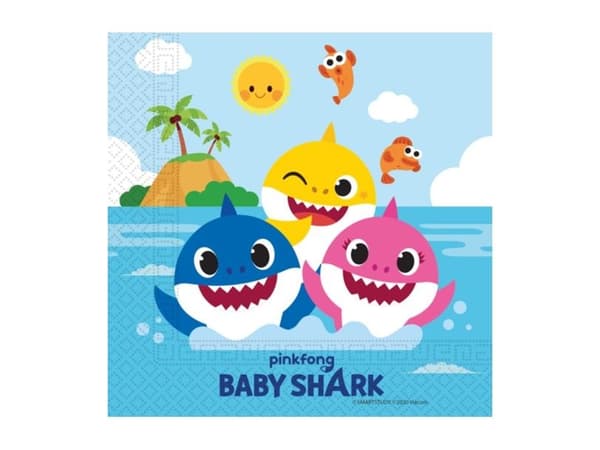 Baby Shark servietter