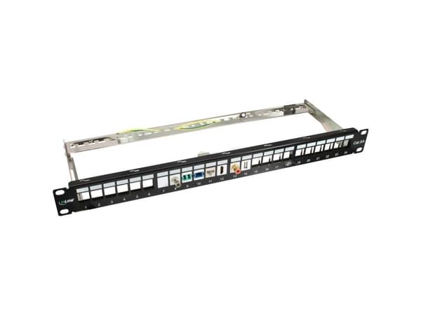 InLine 4043718158942, Cat6a, Sort, Rackmontering, 1U, 718 g, 190 mm