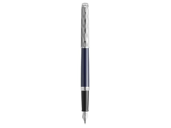 Waterman Hémisphère, Blå, Blå, Lack, Medium, Presentask, 1 styck