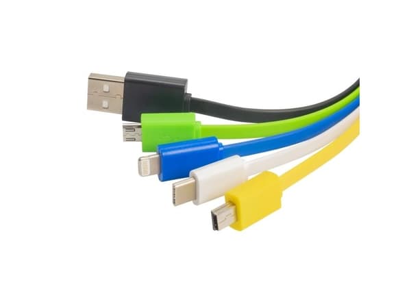 Akyga AK-AD-51 - Ladeadapter - USB hann til mini-USB type B, Micro-USB type B, Lightning, USB-C hann - 7 cm