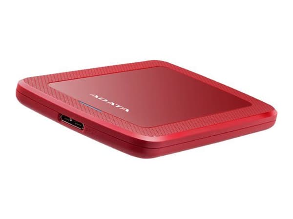 ADATA HV300 - Hårddisk - 1 TB - extern (portabel) - USB 3.1 - 256 bitars AES - röd