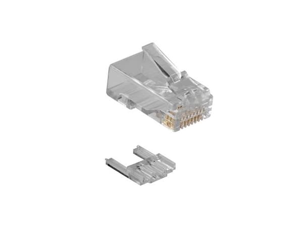 ACT RJ45 (8P/8C) CAT6 modulaire connector for round cable with solid or stranded conductors. Suitable for: Solid and stranded cable Rj45 plug cat6 ...
