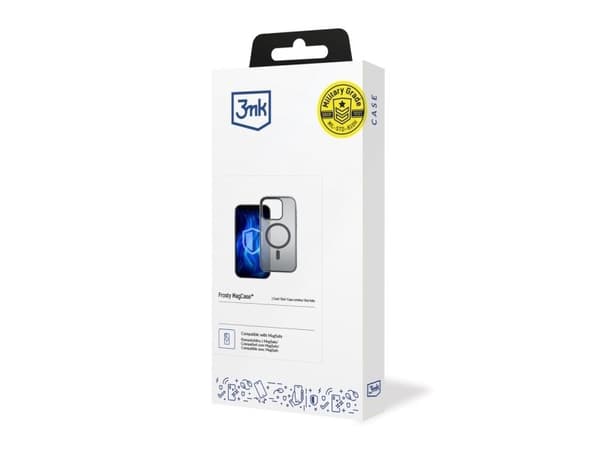 3MK Frosty MagCase-etu i sort til Apple iPhone 13 Pro Max