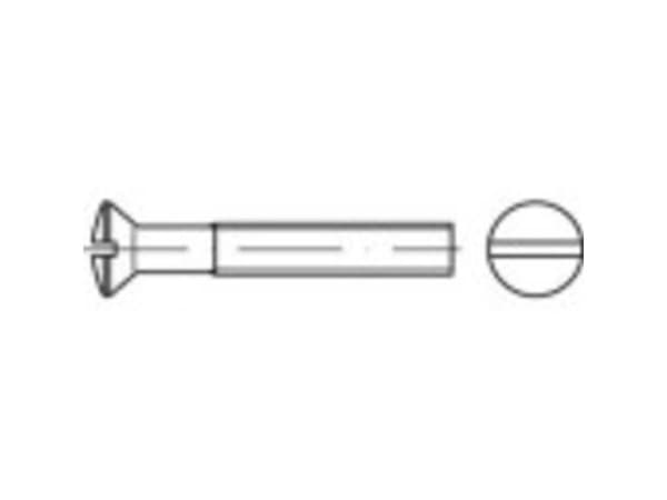 TOOLCRAFT countersunkskruer med linsehode M4 30 mm sporet DIN 964 messing 200 stk
