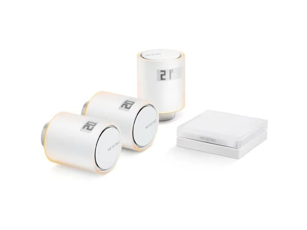 Netatmo Pack - 1 x Smart Thermostat + 3 x Additional Smart Radiator Valves